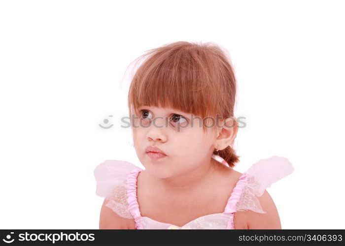closeup portrait of a little girl