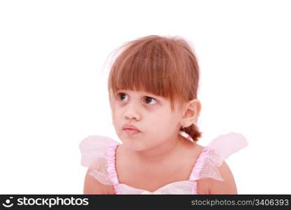 closeup portrait of a little girl