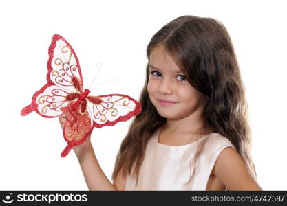 Closeup portrait of pretty little girl