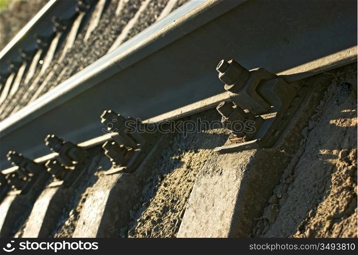 closeup railroad