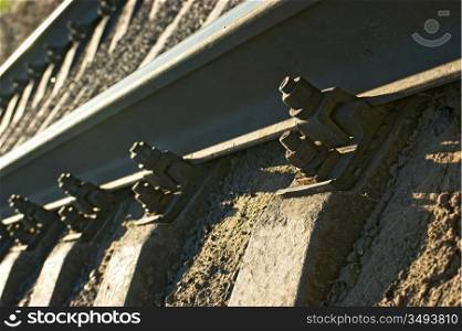 closeup railroad
