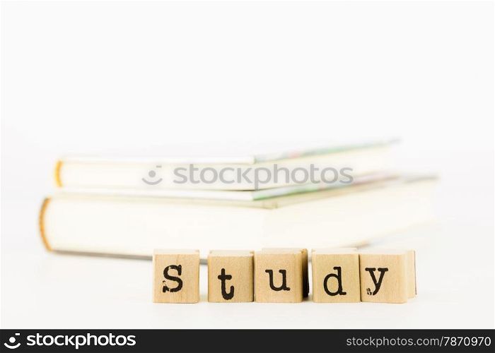 closeup study wording, learning and education concept and idea