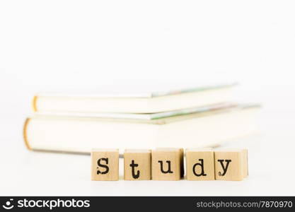 closeup study wording, learning and education concept and idea