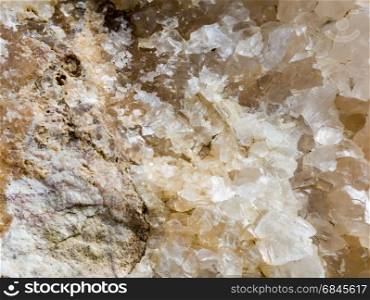 Closeup texture and surface of rock