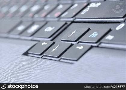 closeup view of a computer keyboard
