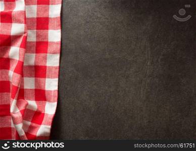 cloth napkin on dark background