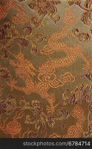 Cloth with dragons on it