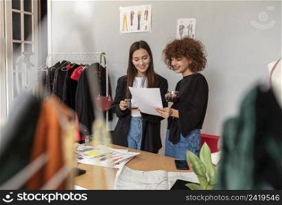 clothes designers working store 2