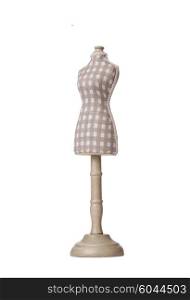 Clothes dummy isolated on the white