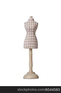 Clothes dummy isolated on the white