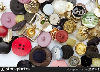 clothing buttons collection mess pattern background sewing stuff