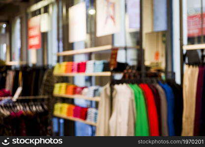 clothing store with blurred efecto. High resolution photo. clothing store with blurred efecto. High quality photo