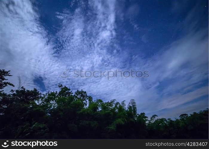 Cloud at night
