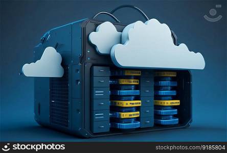 Cloud computing and cloud-based servers. Generative AI.