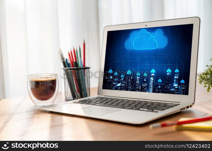 Cloud computing software for modish remote work and personal data storage. Cloud computing software for modish remote work
