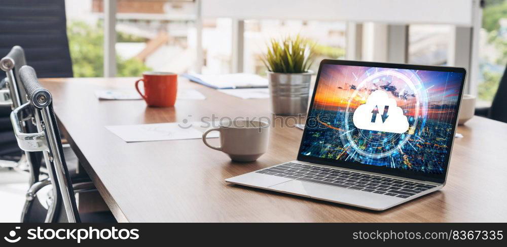 Cloud computing software for modish remote work and personal data storage. Cloud computing software for modish remote work