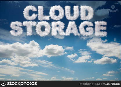 Cloud computing storage in IT concept