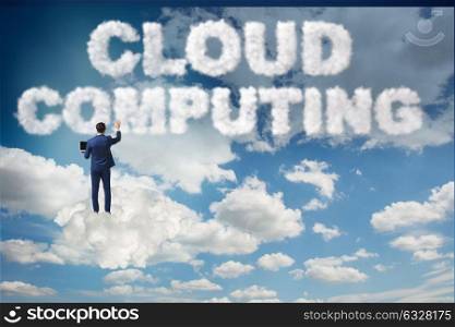 Cloud computing storage in IT concept