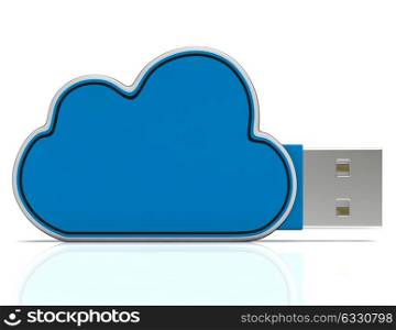 Cloud Computing Storage Showing Network Or Internet Networking