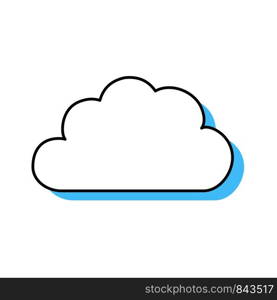 Cloud icon, data network, database, concept. Vector illustration for Your design.