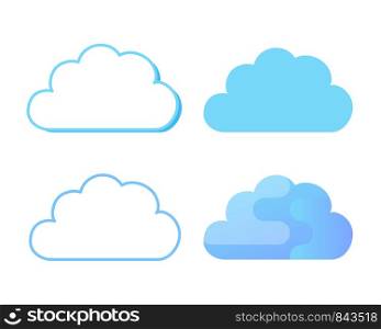 Cloud icon, data network, database storage concept. Vector illustration for Your design.