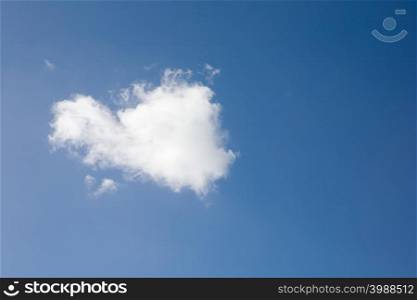 Cloud in blue sky