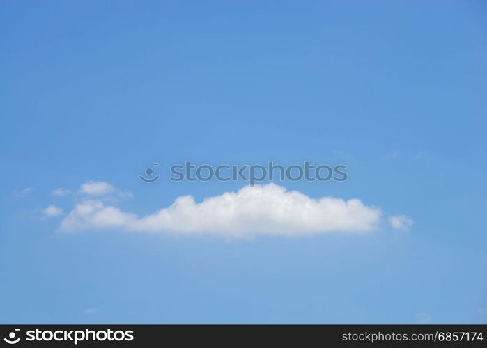 cloud in the blue sky