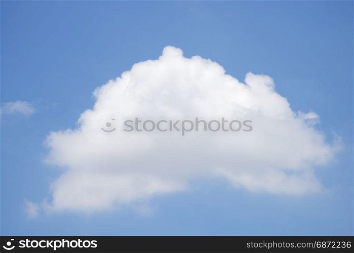 cloud in the blue sky