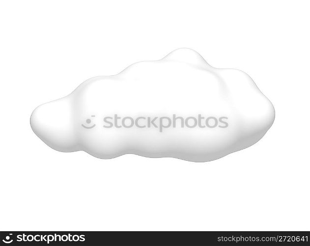 Cloud isolated on white