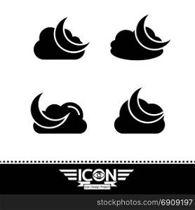 cloud moon icon