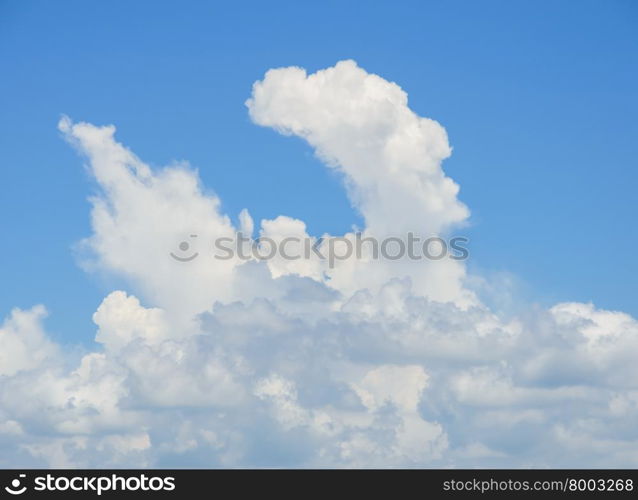 Cloud on blue sky background before rain