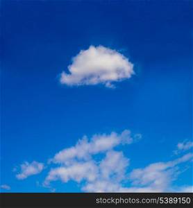 Cloud on the clear blue sky in summer