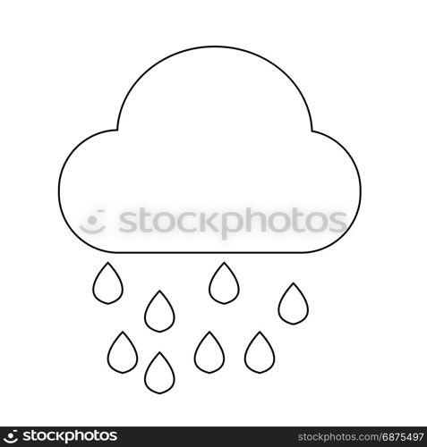 Cloud rain icon