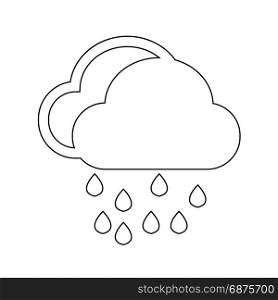 Cloud rain icon