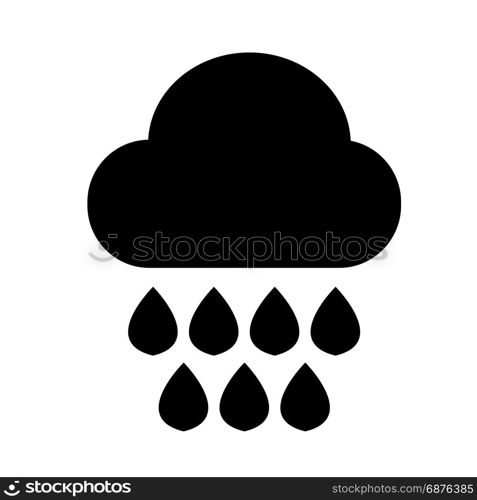 Cloud rain icon