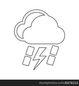 Cloud rain icon