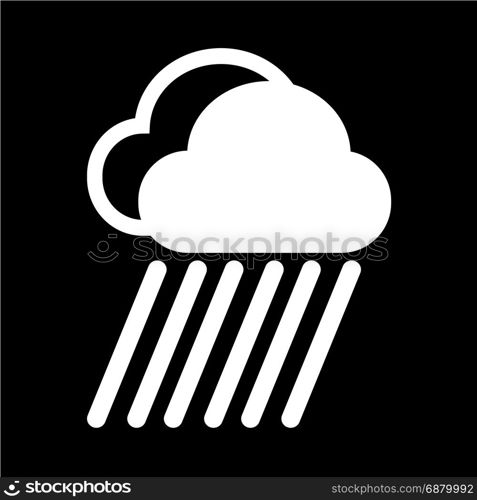 Cloud rain icon