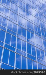 Cloud reflection in building