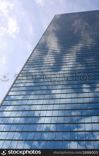 Cloud reflection in building