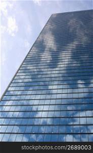 Cloud reflection in building