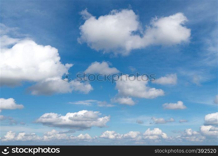 Cloud sky in summer. clear sky and cloud in summer.