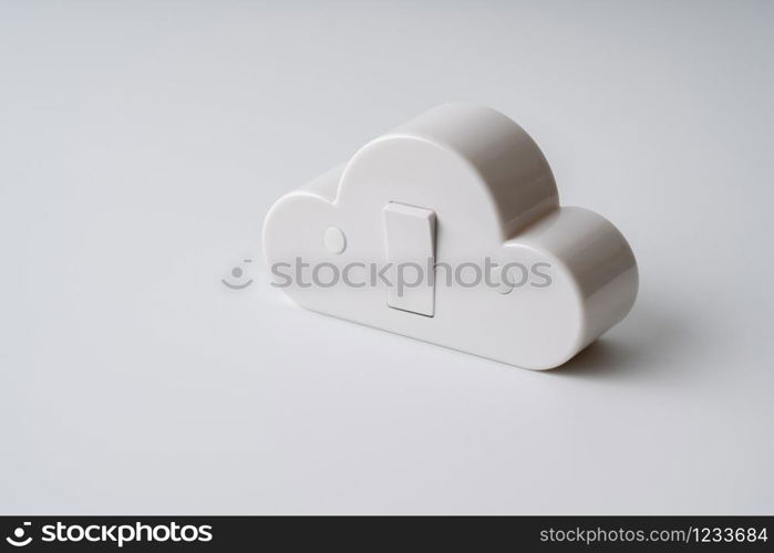 Cloud technology icon on colorful & creative background for global business concept