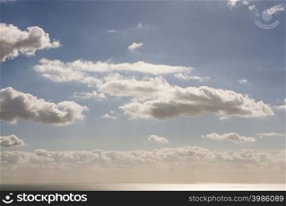Clouds above the sea