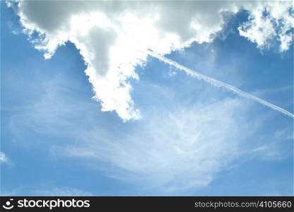 clouds against a blue sky