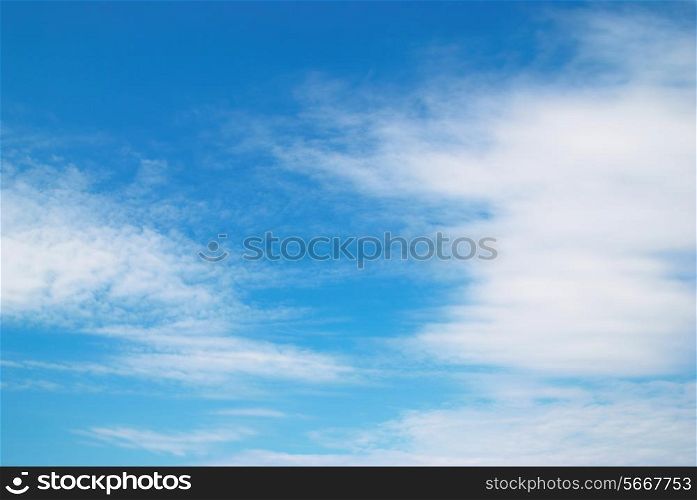 Clouds and sky can be used for background
