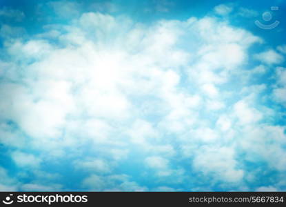 Clouds and sky can be used for background