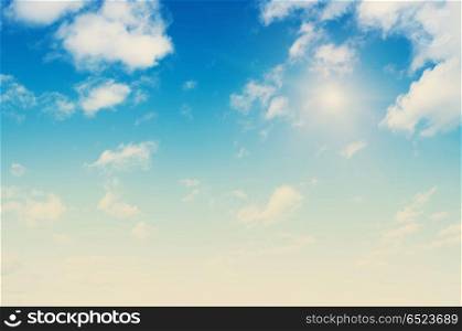 Clouds and sky. Clouds and sky. Natural day summer background. Clouds and sky
