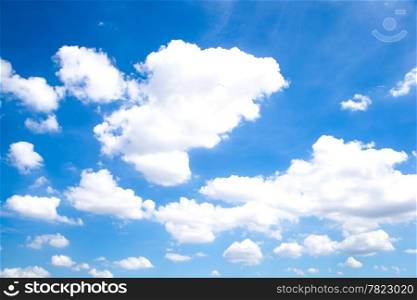 Clouds and sky. Group of clouds and sky in sunny day.