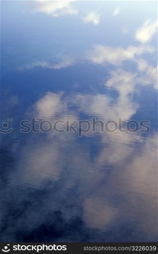 Clouds and Sky Reflected in Water
