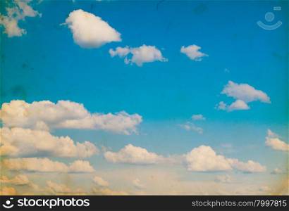 clouds as vintage sky background